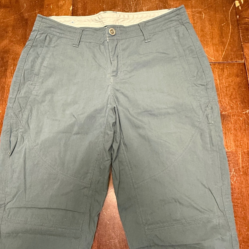 KUHL Legendary Splash Straight Leg Pants Women 10 Gray Blue Hiking Utility 6279 - Picture 2 of 15